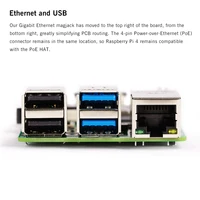 דגם b פיתוח board 2019 מקורי הרשמי פטל Pi 4 דגם B 4GB RAM פיתוח Board V8 1.5GHz תמיכה 2.4 / 5.0 GHz WIFI Bluetooth 5.0 (5)