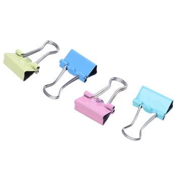 

60 Pcs Metal Assorted Color File Paper Binder Clips