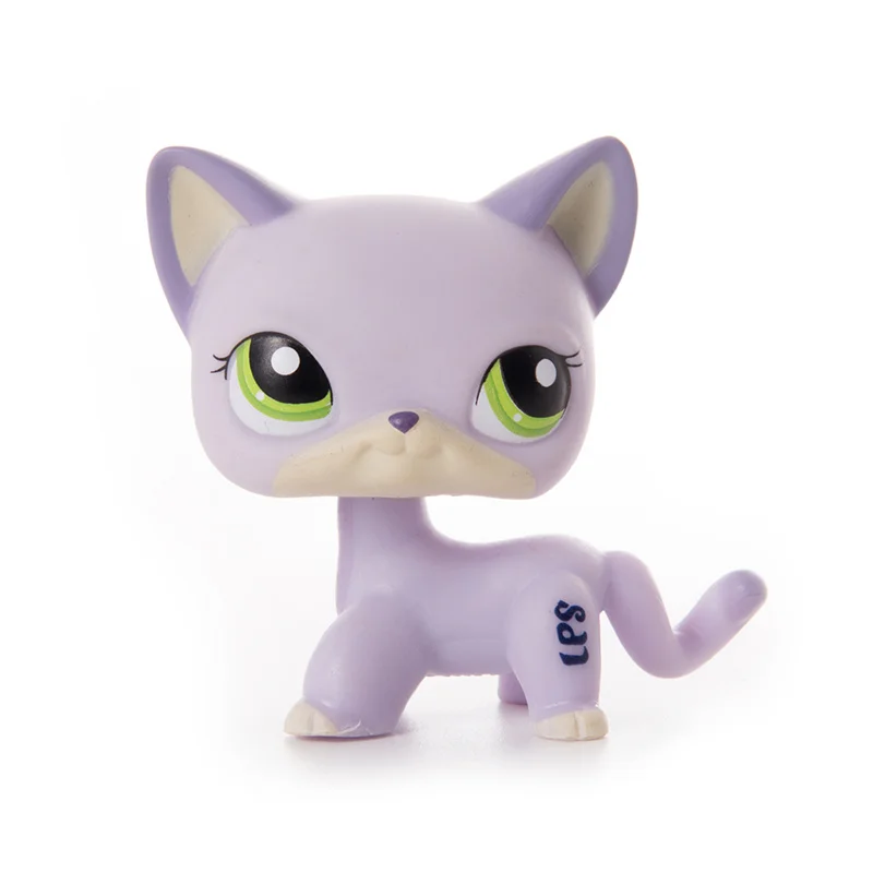 Оригинальная маленькая кошка LPS Pet Shop редкая стоячая мини фигурка для эрекции