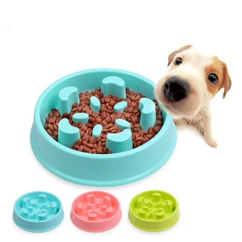 

Pet Food Bowls Dog Slow Feeder Bowl Cats Trainning Anti-Gulping Lick Prevent Obesity Slow Down Eating Dish Dog Supplies