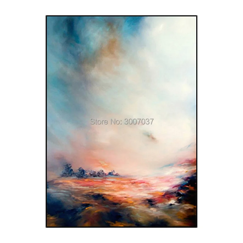 

Hand Painted Colorful Oil Painting on Canvas Modern Landscape Canvas Painting for Home Decor Cuadros Decor Free Shipping