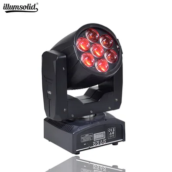 

Dmx DJ moving head light led zoom stage lighting equipment 7x12w led wash party lights for wedding, bar, club, Show