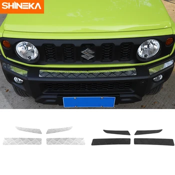 

SHINEKA Aluminum Alloy Bumpers Protection For Suzuki Jimny Car Front Bumper Trims Cover Panel Accessories For Suzuki Jimny 2019+