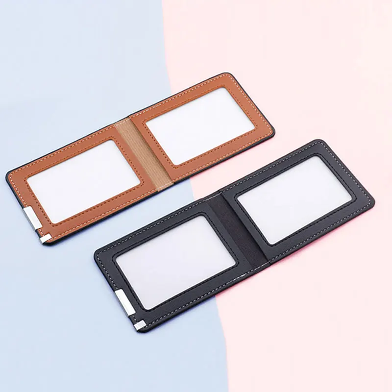 Ultra-Thin Driver License Holder Card Case Business Id Pass Certificate Folder Unisex Case Solid Color License Protective Cover id card case