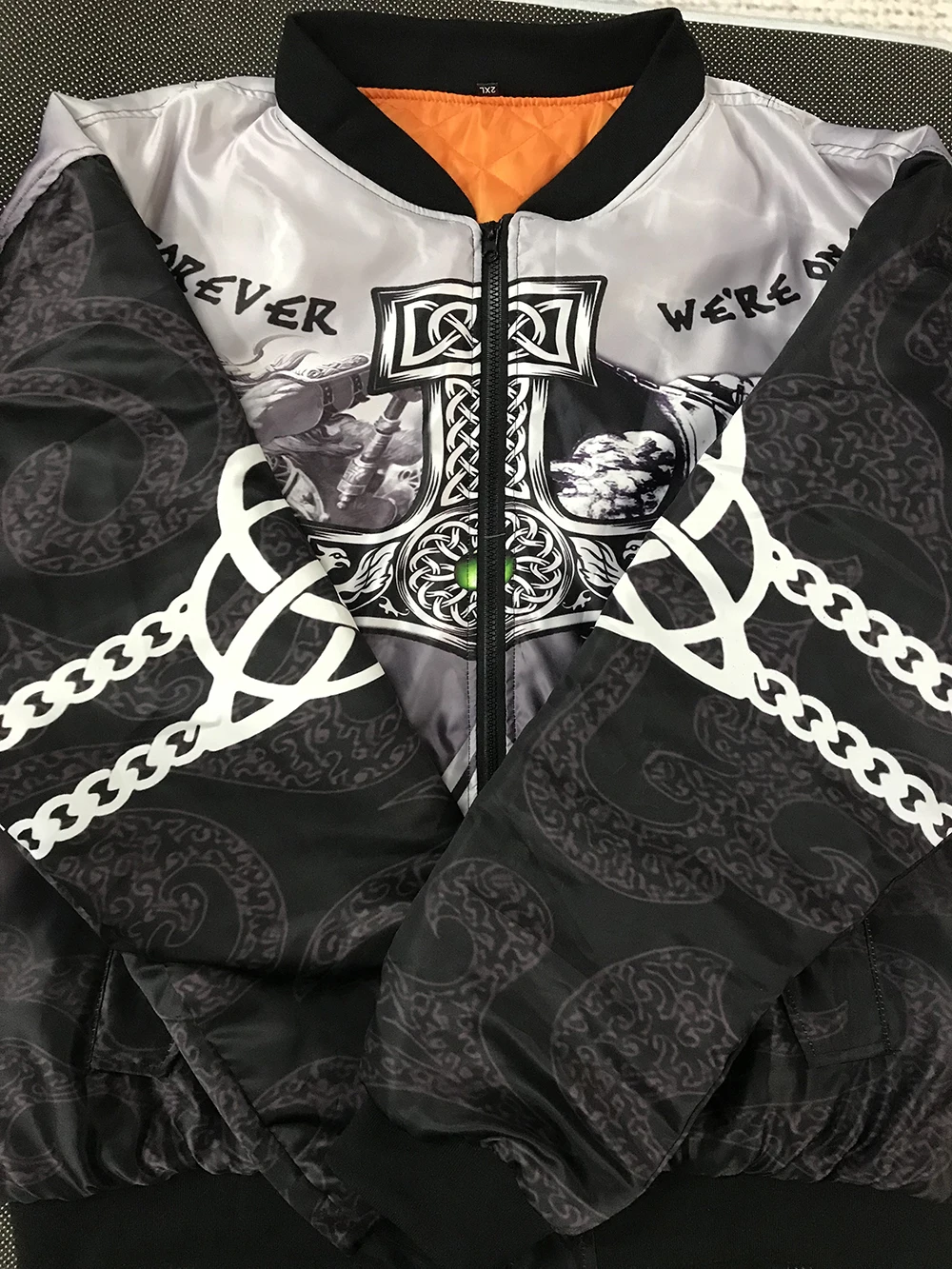Viking Tattoo 3D bomber куртки толстовки для мужчин женщин Новая мода молния с капюшоном длинный рукав пуловер унисекс Norse косплей одежда-5