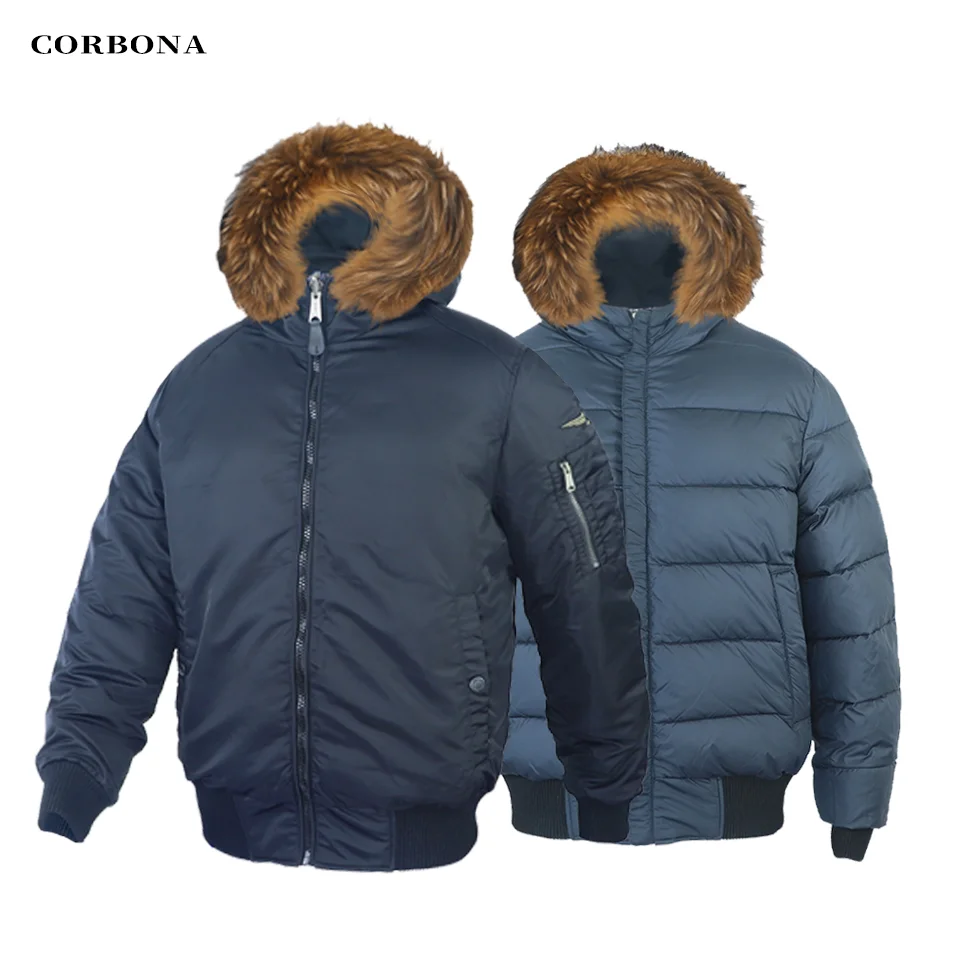 CORBONA chaquetas de reversibles para hombre, abrigo de algodón, Parka gruesa, informal, a la moda, 2022|Parkas| -