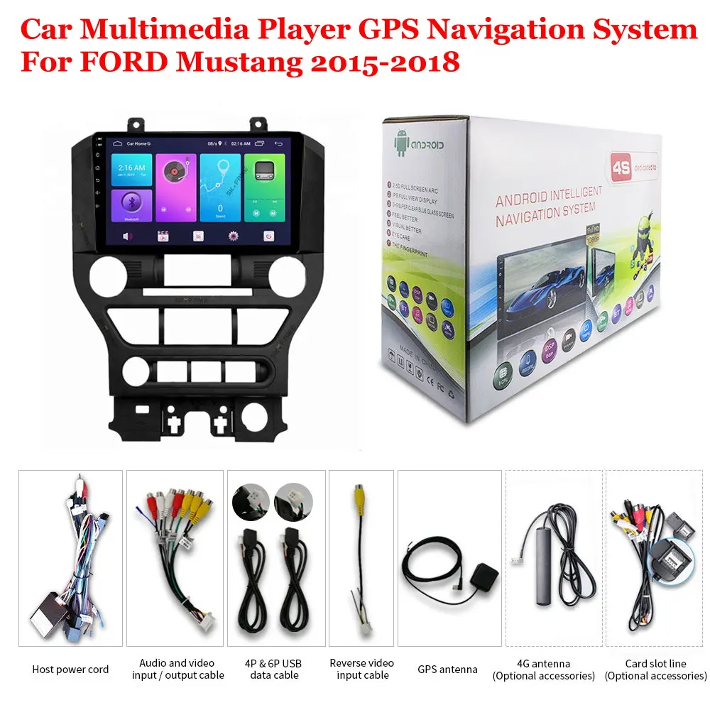 Автомобильный мультимедийный плеер стерео-система на Android с 9 IPS экраном GPS для FORD