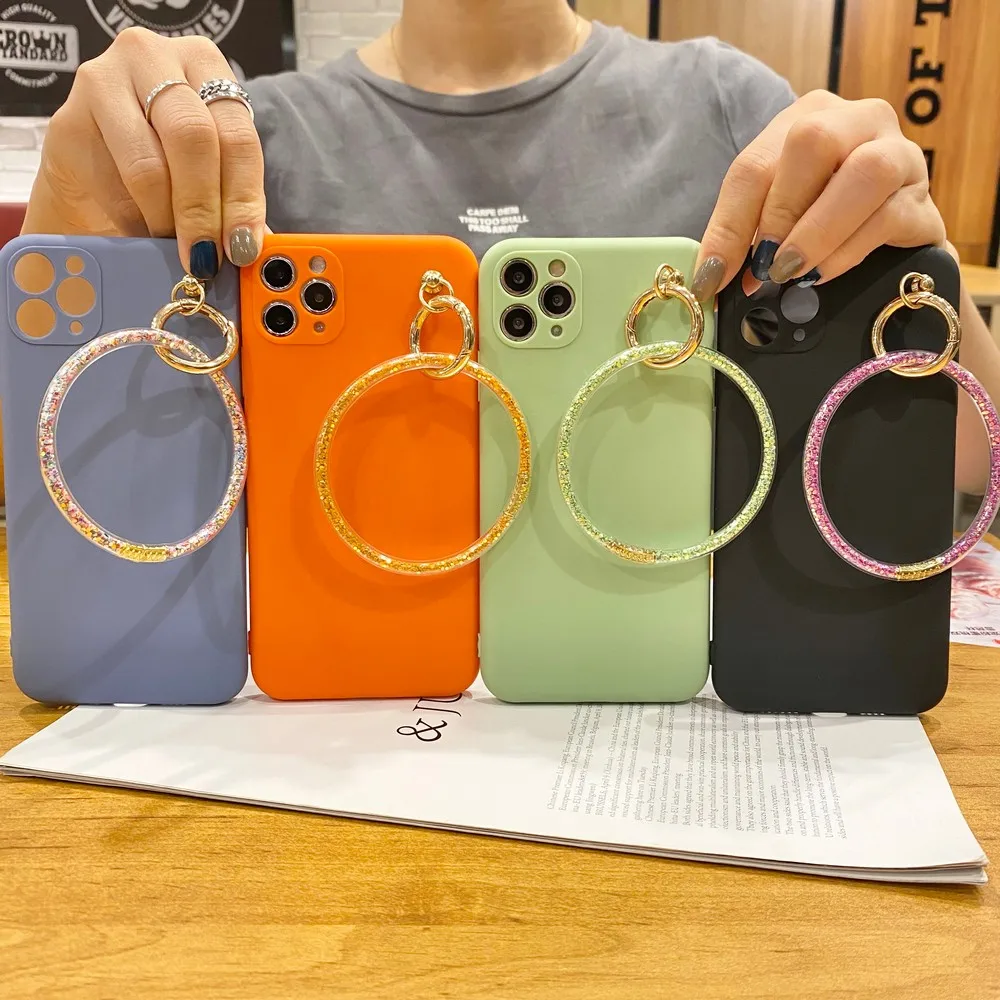 Di Colore Della Caramella Del Telefono Mobile Molle Del Silicone Della Copertura Posteriore Per Il Iphone 11 128Gb Pro X Xs Max Xr Se 2020 7 8 Più Bra