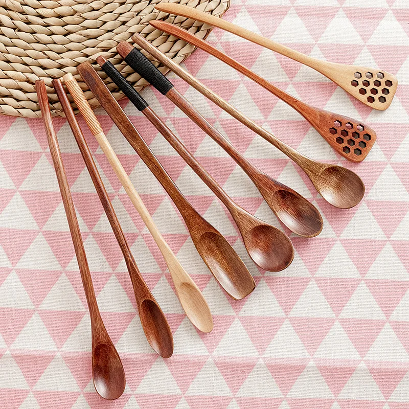 Rice Paddle Wooden Serving Spoon Rice Scoop On - View #3