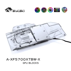 Bykski – bloc d'eau de refroidissement de GPU, pour carte graphique vidéo XFX RX5700XT Black Wolf THICC III, A XF5700XTBW X pièces 