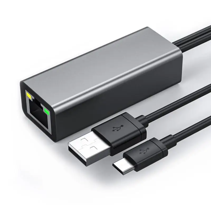 Adattatore Ethernet per Chromecast USB 2.0 a RJ45 per Google Casa Chromecast 2 1 Ultra Audio Fuoco