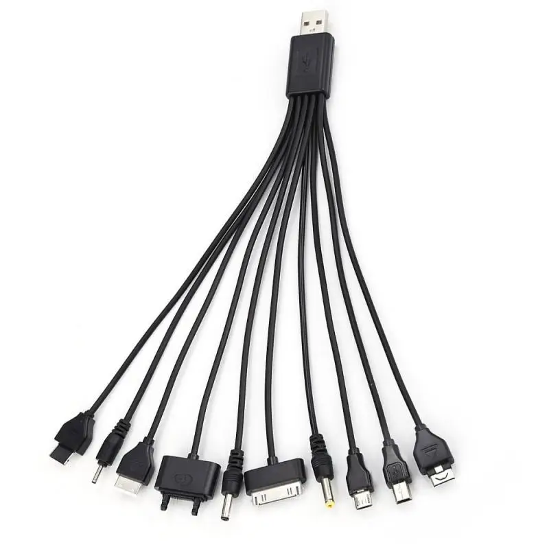 Многофункциональный USB-кабель для зарядки 10 в 1 универсальный портативный легкий