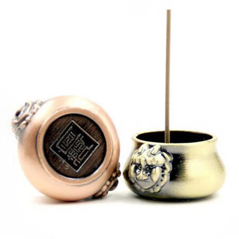 1PCS Classical Flowers Pattern Incense Burner Stick Holder Incense Base Plug Home Decoration 3 Styles