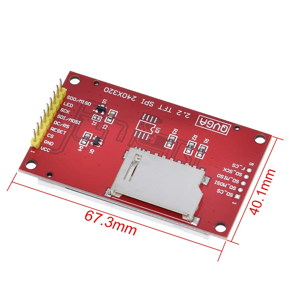 Умная электроника 2,2 дюймов 240*320 точек SPI TFT lcd последовательный порт Модуль дисплей ILI9341 5 V/3,3 V 2,2 ''240x320 для Arduino Diy