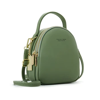 

Small Crossbody Bags for Women Mini Bag Luxury Designer Women Backpack Shoulder Bag PU Leather Solid Lady Handbag Street Fashion