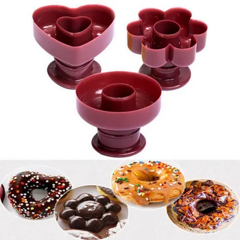 

1 PC DIY Tool Donuts Maker Mold Food Grade Plastic Doughnuts Maker Cutter Fondant Cake Bread Desserts Bakery Mould