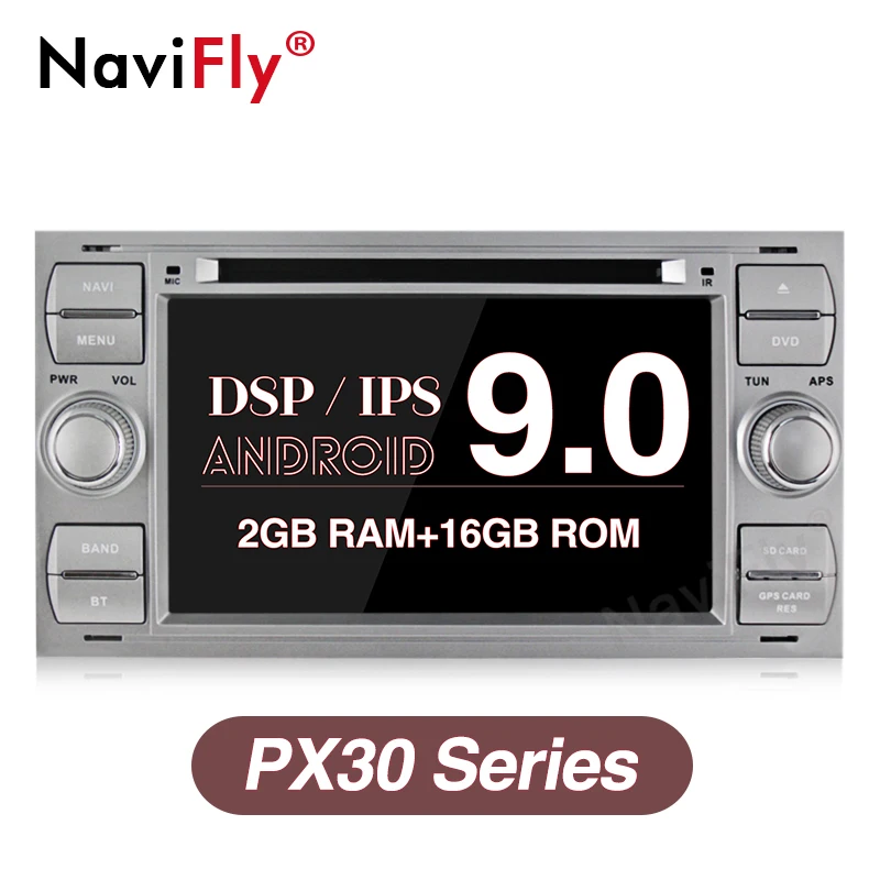 

NaviFly IPS DSP Screen Android 9.0 Car DVD Multimedia Player for Ford Mondeo Focus Transit C-MAX KUGA Autoradio GPS Navigation