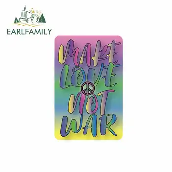 

EARLFAMILY 13cm x 12.1cm for Make Love Not War Bumper Trunk Truck Graphics Windshield Bumper Windows DIY Fine Decal Accessories