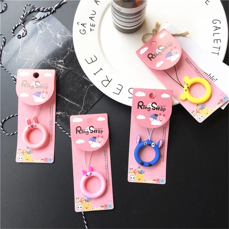

Universal mini Silicone Soft Camouflage Mobile Phone Straps Ring Pendant Cellphone Accessories for iPhone for Samsung