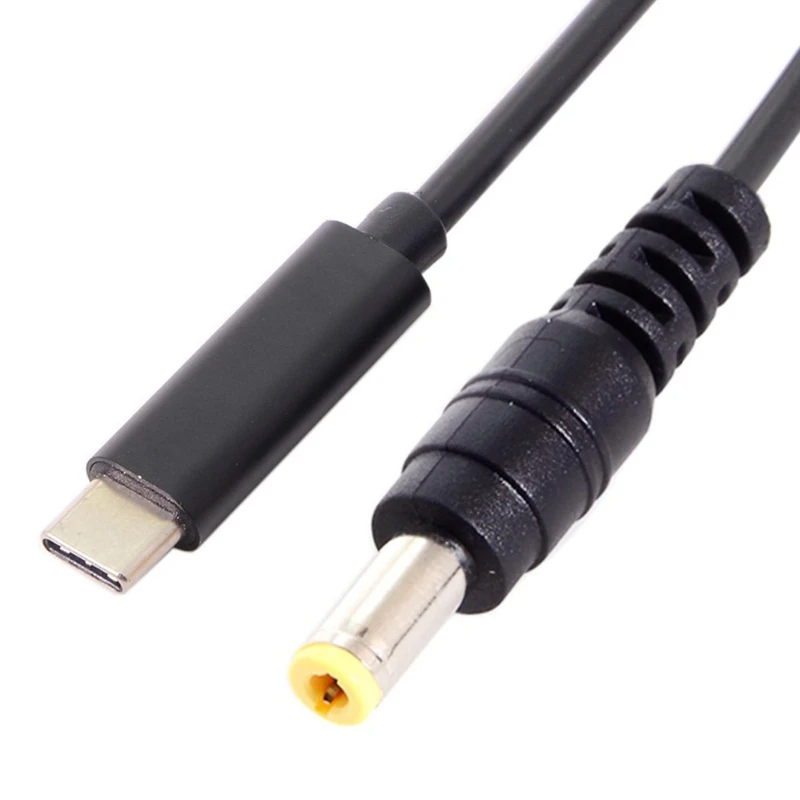 Type C USB-C вход в прямоугольник 5,5*2,5 мм Мощность PD зарядный кабель для ноутбуков 180 см 6 футов