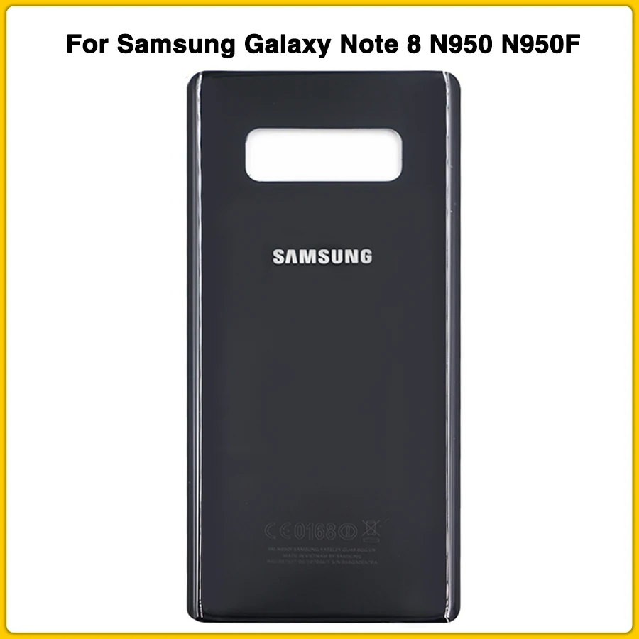 new Note8 Rear Housing Case For Samsung Galaxy Note 8 N950 N950F Battery Back Cover Door Rear Cover With Sticker Adhesive