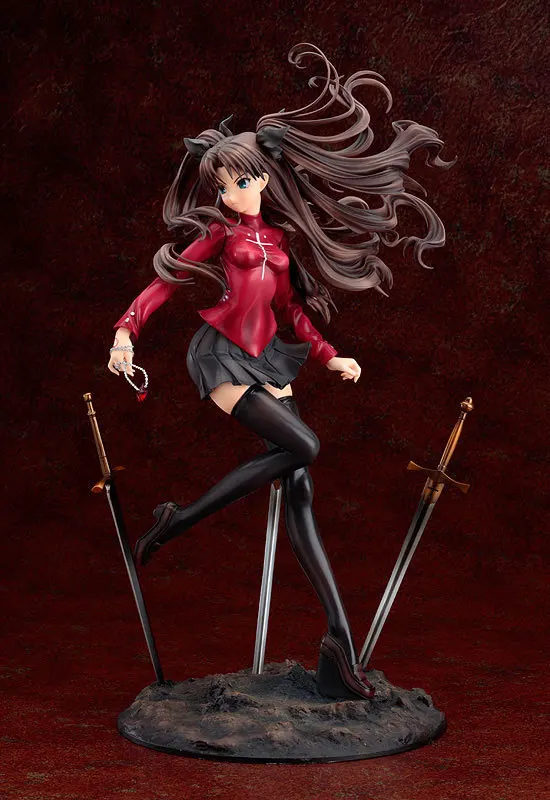 Fate Stay Night Anime Action Figure Tohsaka Rin Red Version 25cm Pvc Collection Model With Original Box - 4