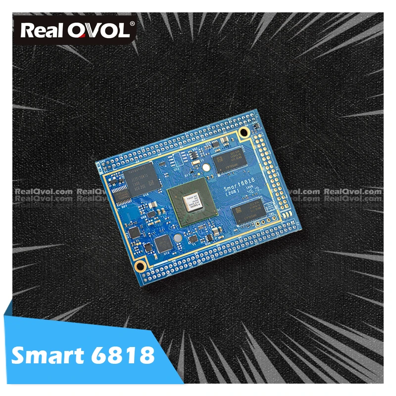 Плата RealQvol FriendlyELEC Smart6818 процессор S5P6818 Cortex-A53 2 Гб ОЗУ 8 ГБ/16 ГБ eMMC встроенный Гбит/с