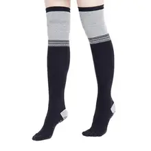 1 пара, женские носки для йоги, Противоскользящие силиконовые носки для спортзала, пилатеса, для фитнеса, спорта, Длинные дышащие хлопковые носки, эластичные