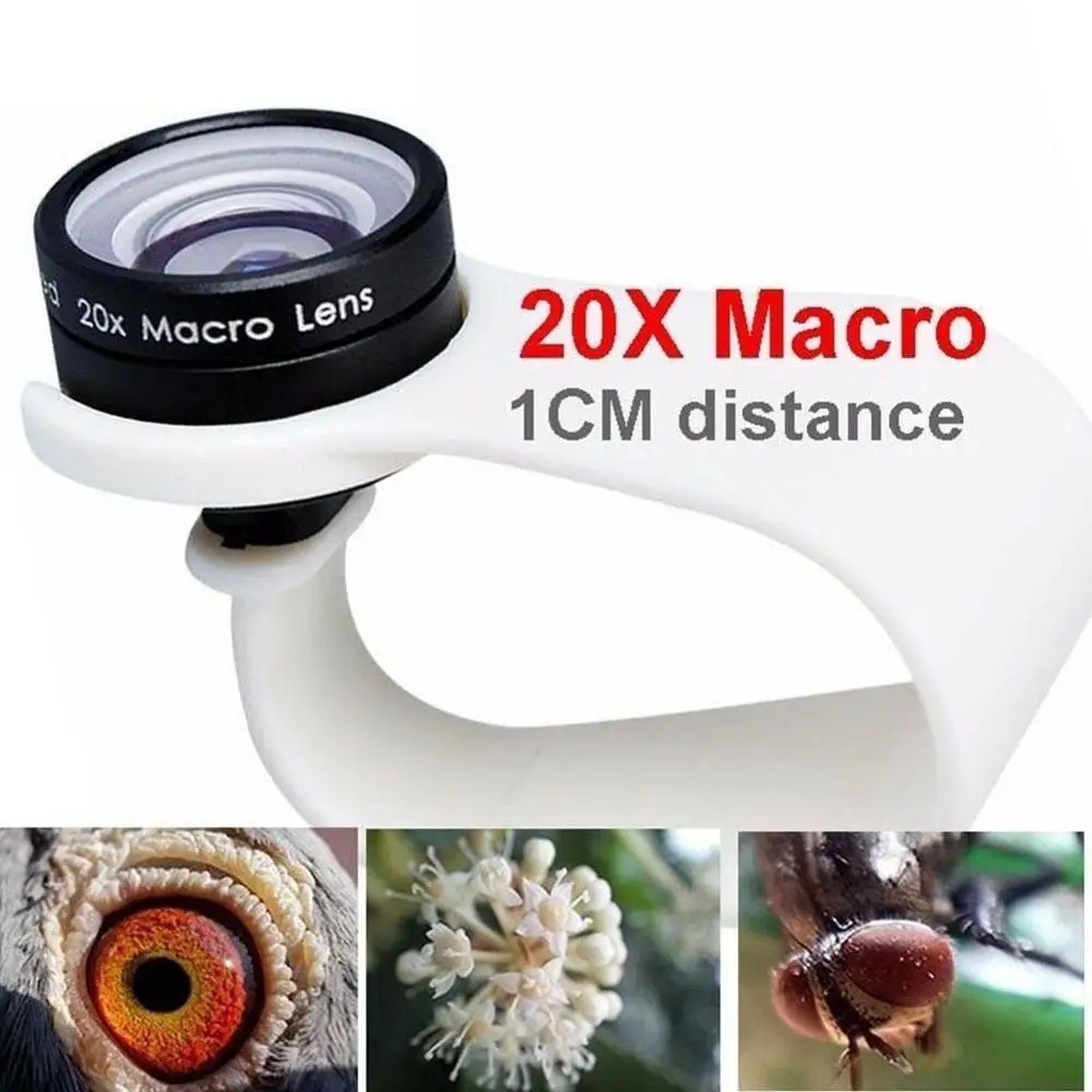 Mobile Phone Macro Lens 20X Super Cellphone Macro Lenses for Huawei xiaomi iphone Samsung Wide-angle Mobile Phone Macro Lens 20X Super Cellphone Macro Lenses for Huawei xiaomi iphone Samsung Wide-angle