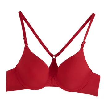 

MANBEIQI 1PCS Women Sexy Lingerie Push-up Plus Size Underwear Thin Cup Front Buckle Smooth No Trace Y Type Bra