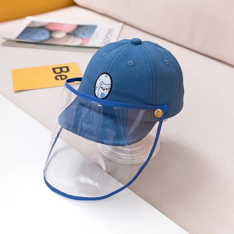 

Helmet Anti-spitting Droplet Adjustable Face Covering Cap Protective Cover Shield Adult Kid Outdoor Safety Anti Spray Hats #YJ