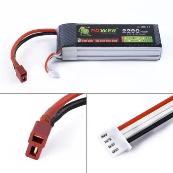 

A+ Lion 11.1V 2200mah 40C Lipo Battery Power for RC Model Car Helicopter 450