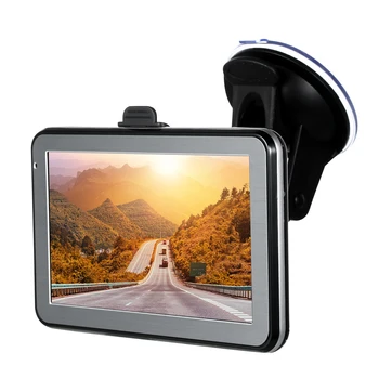 

5 inch Automobile Car Portable GPS Navigation 128M 8GB FM Video Player Car Navigator with Back Support +Free Map HD Touchscreen