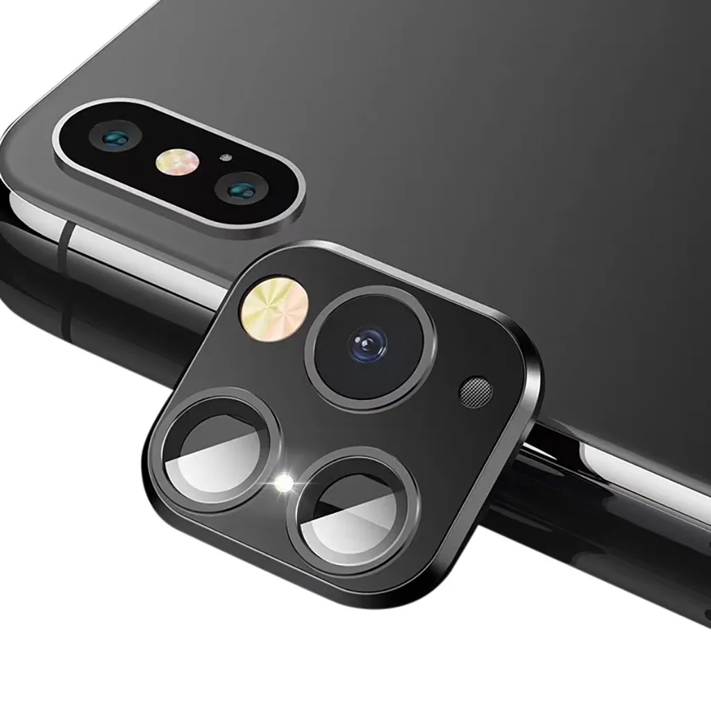 Чехол для объектива камеры из алюминиевого сплава IPhone Apple X Сменный 11 наклейка