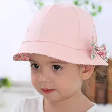 Детская шапка в рыбацком стиле; летняя детская шляпа с бантом; модные простые шапки с принтом цветов