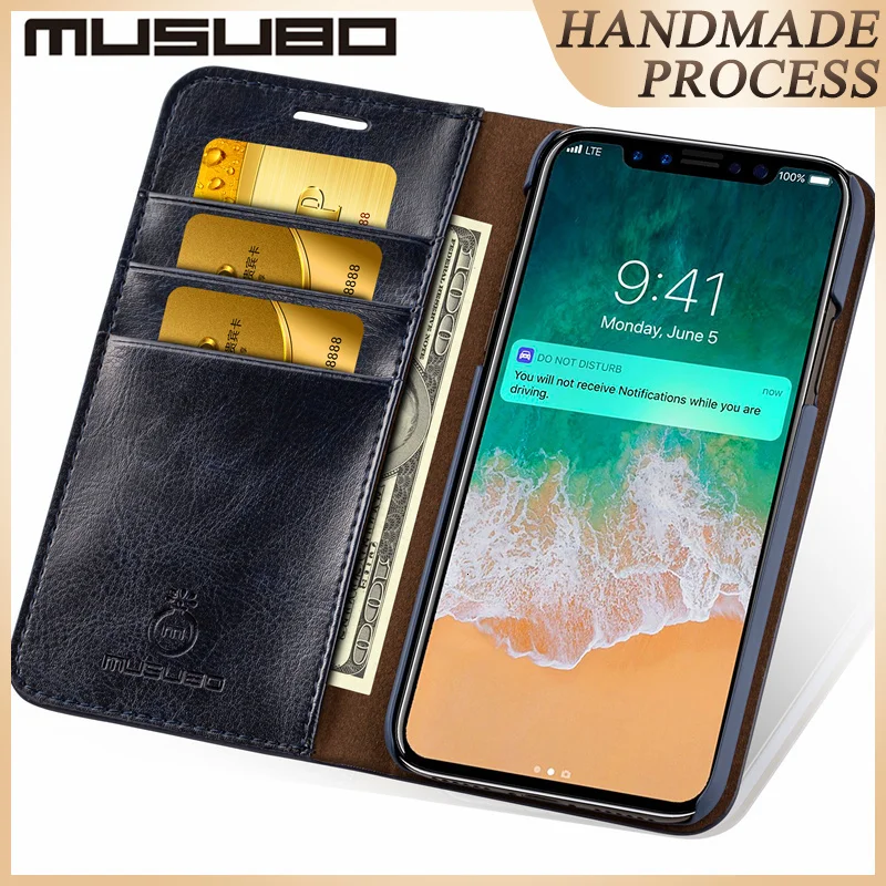 Musubo Кожаные Чехлы Телефон Для iPhone Xs Max XR X 8 плюс Держатель Роскошные Карты флип Бумажник Case для apple iphone 6 plus чехол на айфон 6 s чехол на айфон XR чехол на айфон 7 чехол на айфон 8 плюс 5 5s SE Cases