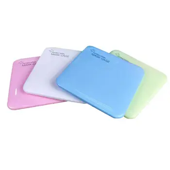

4pcs Portable Face Masks Storage Boxes Mask Case Dustproof Mask Container Disposable Mask Storage Case Face Masks Holder