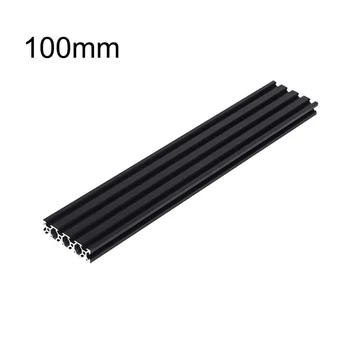 

100-200 mm Black 2080 V-Slot Aluminum Profile Extrusion Frame For DIY CNC Engravers Tool 3D Printers