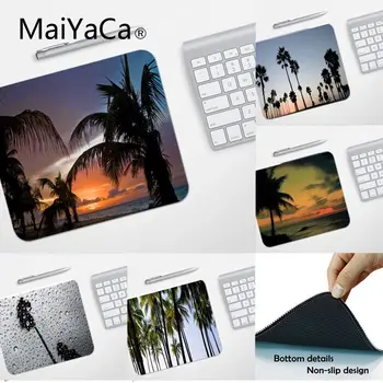 

MaiYaCa Sunset Coconut tree Unique Desktop Pad Game Mousepad Rubber PC Computer Gaming mouse pad Gaming Mouse Pad