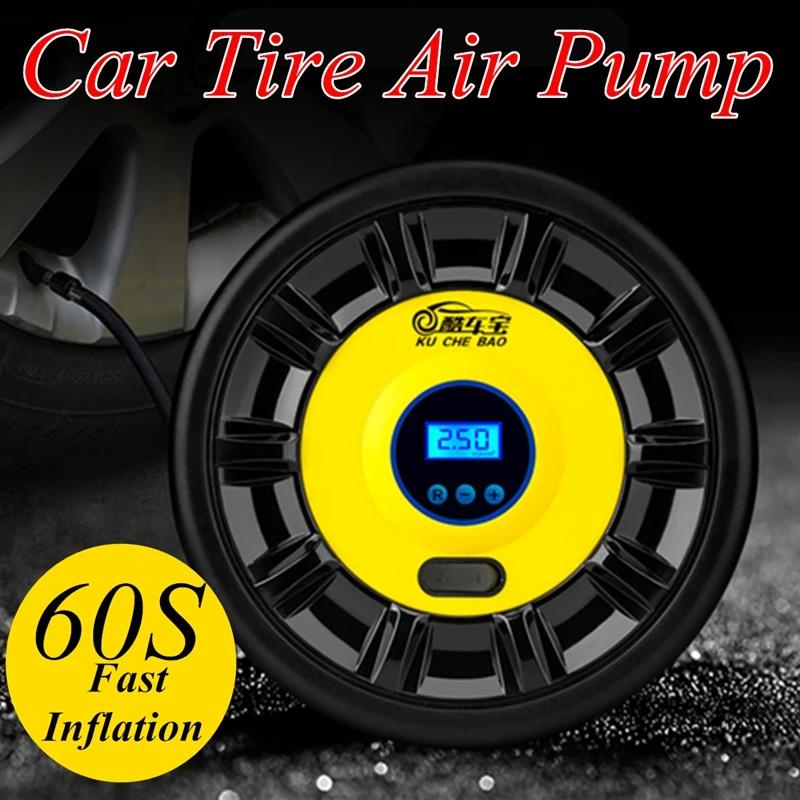 

12V Portable Tire Air Pump Digital Display/Pointer Compressor Inflator W/ LED Lights for Car Motorcycle Electric Tire Inflaters