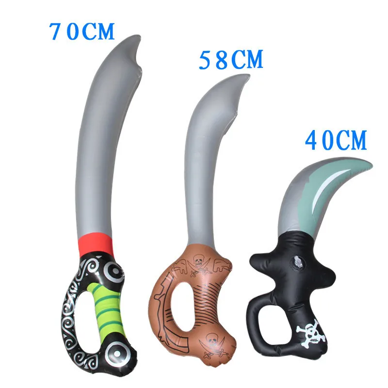 

Haunted House Halloween Decoration Creative Premium Inflatable Pirate Sword Inflatable Weapons Knife Sword Halloween Props @