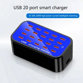 

20 Multi-Port USB Hub Adapter Desktop Wall Charger Charging Station for iPad iPhone Smart Phones EU/US/AU/UK Plug