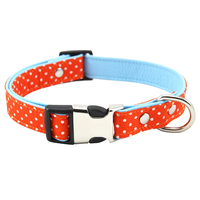 Мягкий ошейник для собак с принтом для маленьких, средних и больших собак регулируемый безопасный ошейник для кошек