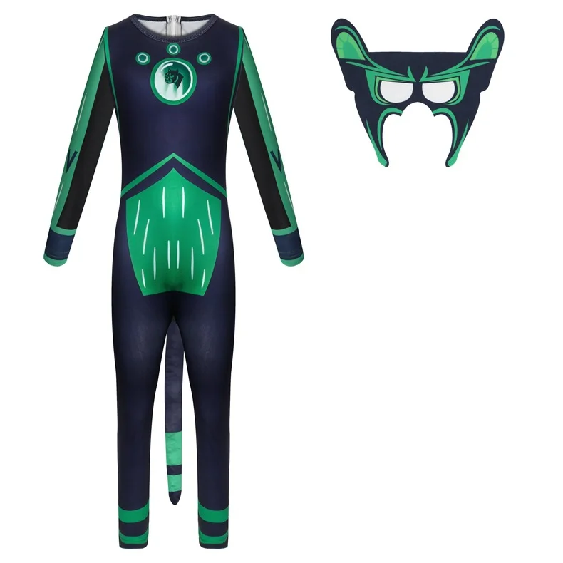 Cartoon Animals Anime Character Jumpsuit with Mask Tail Kids Halloween Cosplay Costumes Party Dress Up Outfit Clothes for Boys Cartoon Animals Anime Character Jumpsuit with Mask Tail Kids Halloween Cosplay Costumes Party Dress Up Outfit Clothes for Boys