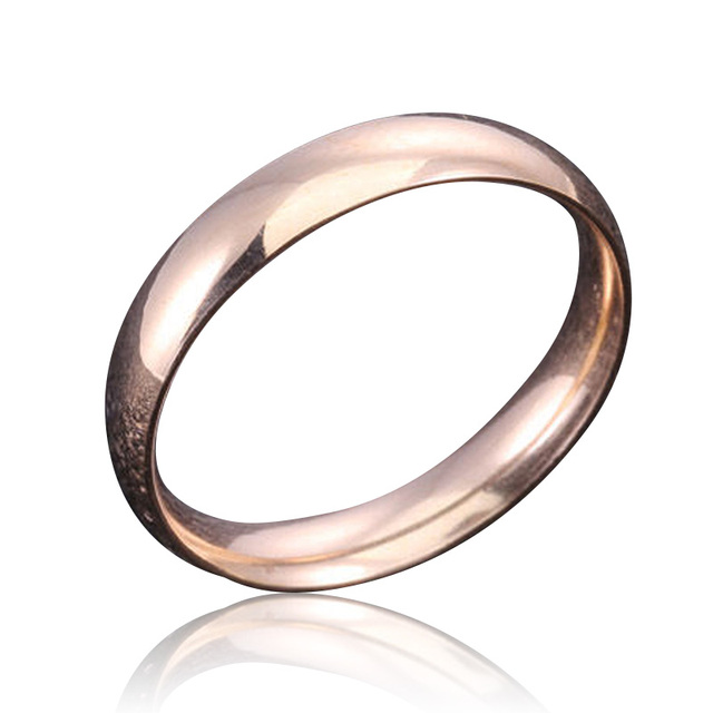 High Quality Stainless Steel Wholesale Simple Ring Fashion Silver Color Ring For Women Men Exclusive Couple Wedding Ring