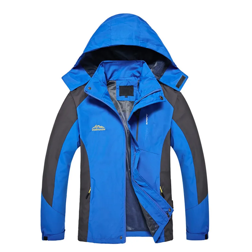 Men Roayl Blue Горная кожа для мужчин женщин Весна Осень походные тонкие куртки Спорт на открытом воздухе скалолазание ветровка Кемпинг Треккинг бег пальто VA571 - Цвет: Men Roayl Blue