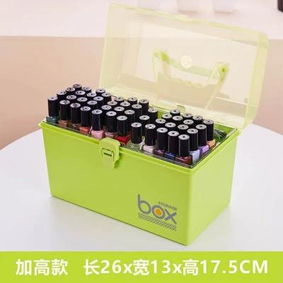 48 Grid Nail Polish Storage Box Makeup Organizer Portable Nail