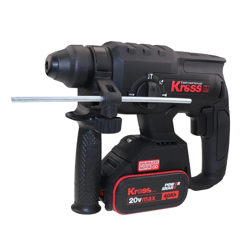 Перфоратор KU390 Impect Hammer drill с 2 батареями и ящиком для инструментов Аккумуляторная