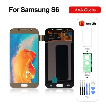 

Original LCD for Samsung for Galaxy S6 Display Touch Screen Digitizer for Samsung S6 LCD G920 G920F Display Free Shipping