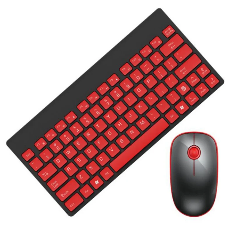 

Sweet Color Mouse and Keyboard Compact Wireless Office Home Business Mute Power-Saving Wireless Mouse And Keyboard Set